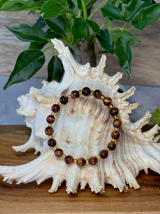 Fancy Red Tiger Eye Bracelet