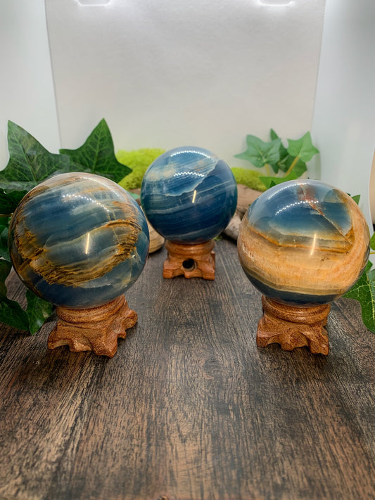 Blue Onyx Sphere