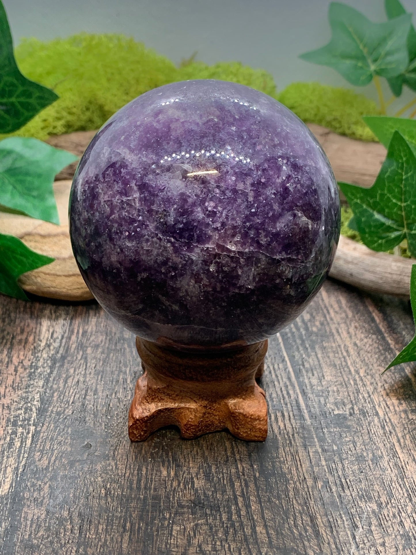 Lepidolite Sphere