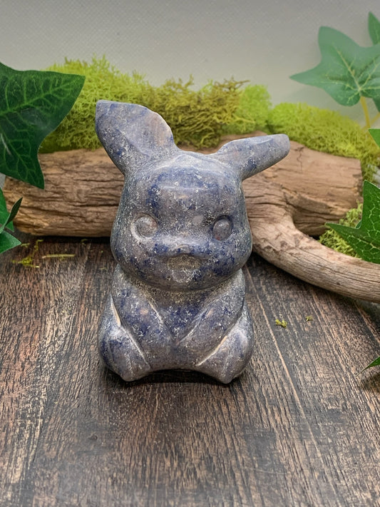 Sodalite Pikachu Carving