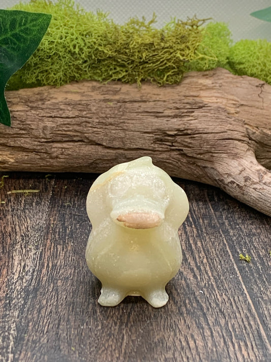 Afghan Jade Psyduck Carving