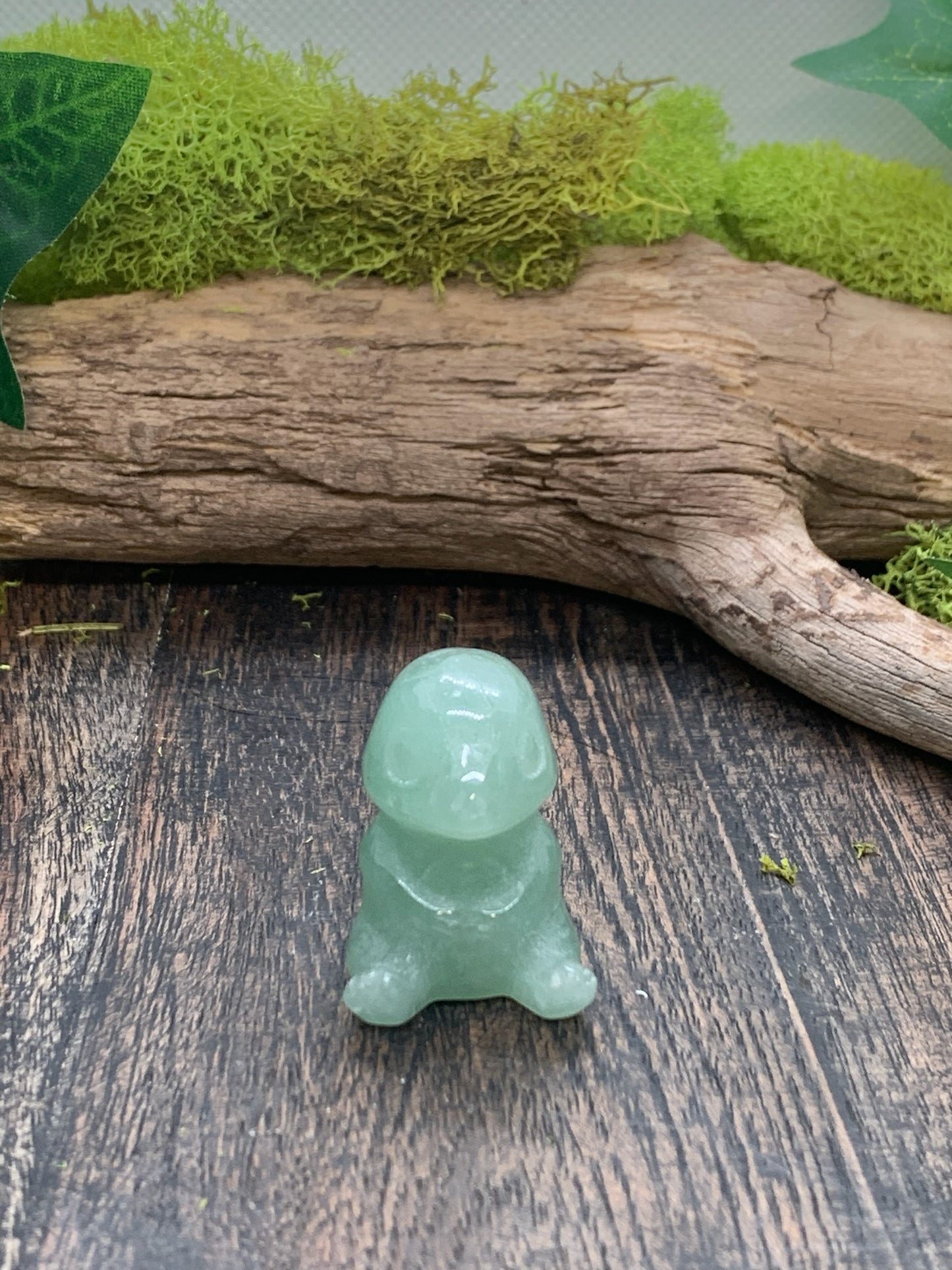 Green Aventurine Sitting Charmander Carving