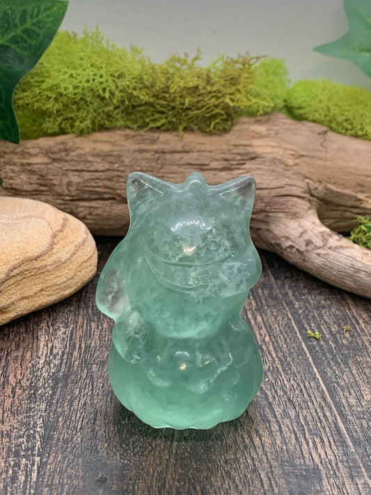 Fluorite Gengar Carving