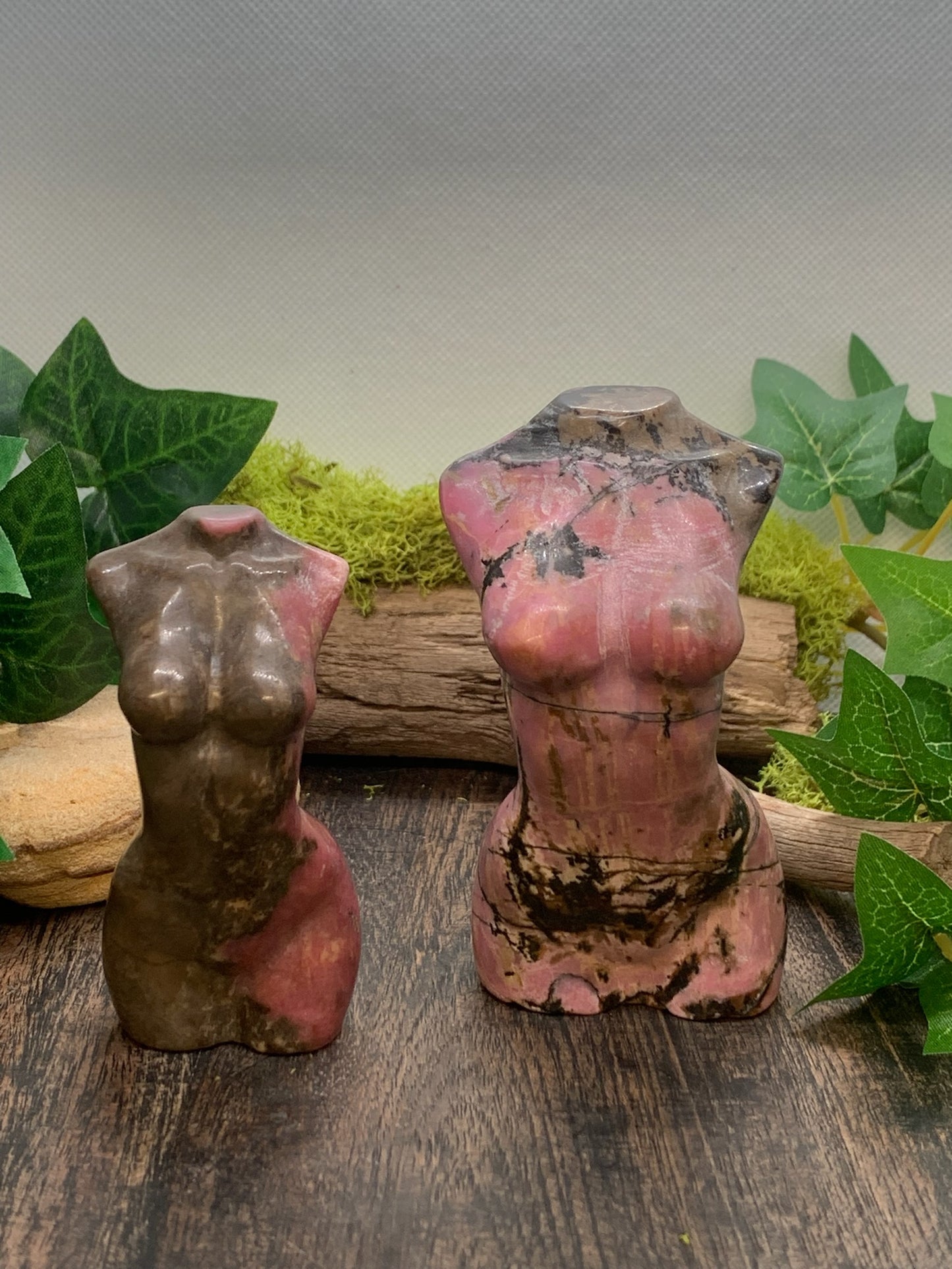 Rhodonite Goddess Body Carving