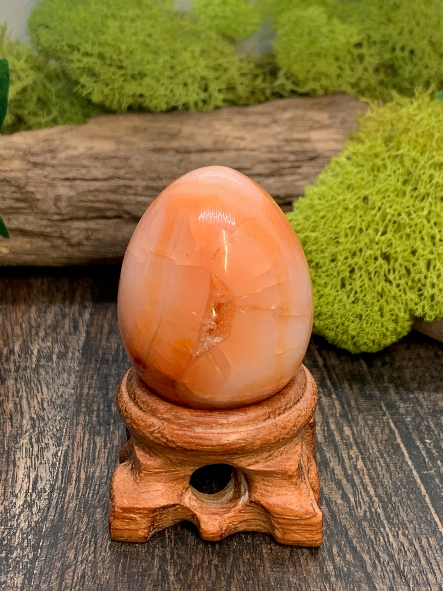 Carnelian Egg with Stand