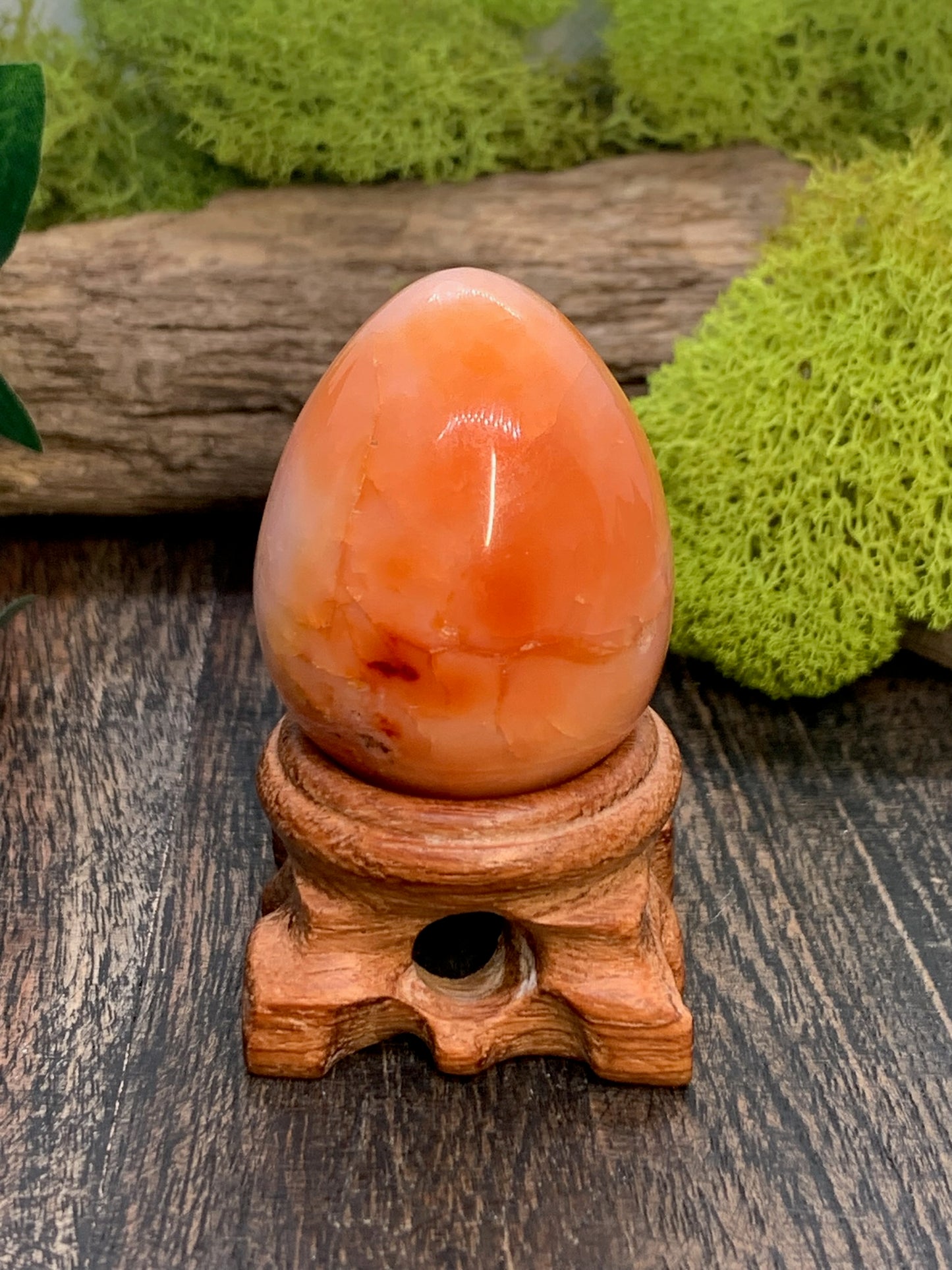 Carnelian Egg with Stand