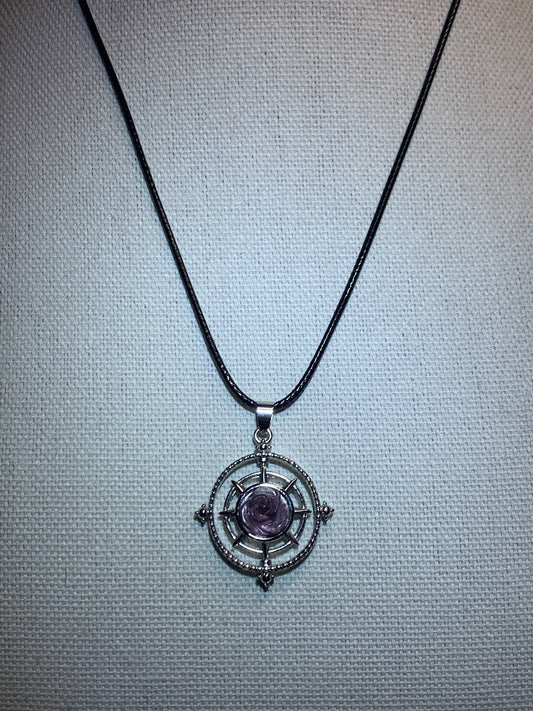 Rose Spinner Pendant Necklace