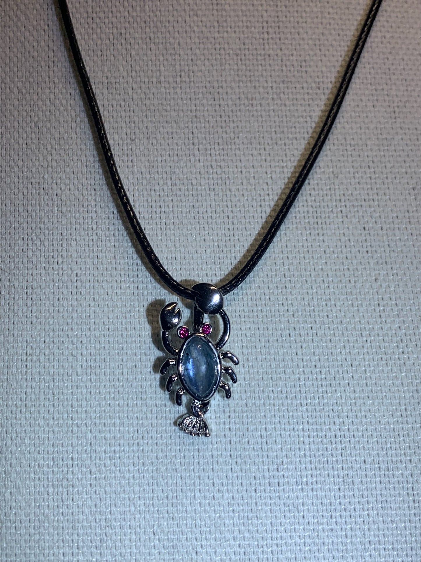 Labradorite Lobster Pendant Necklace