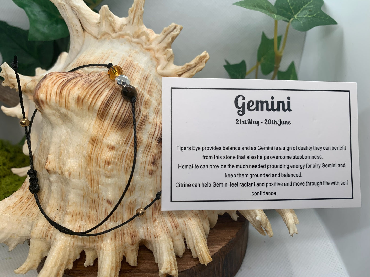 Gemini Zodiac Adjustable Bracelet