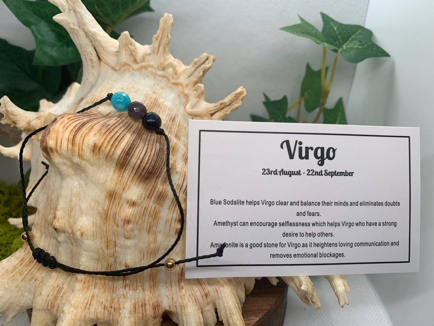 Virgo Zodiac Adjustable Bracelet