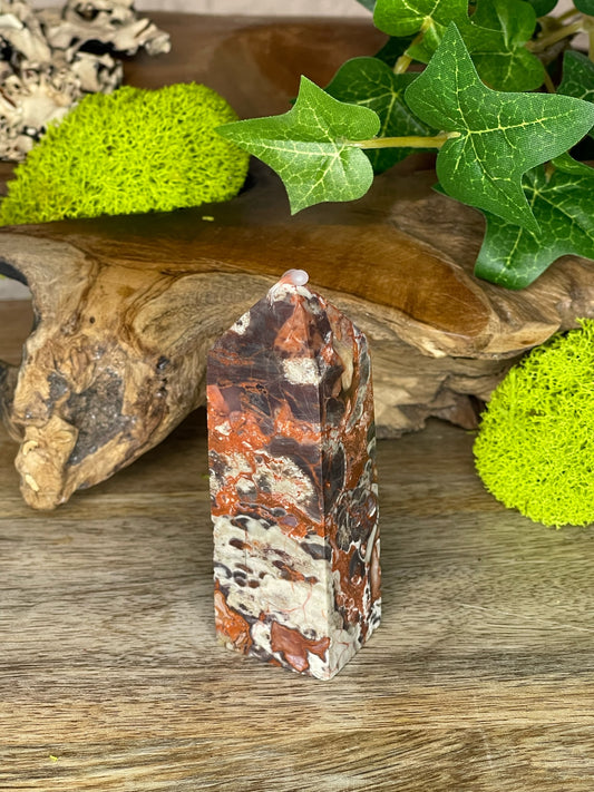 Red Chaos Brecciated Jasper Tower