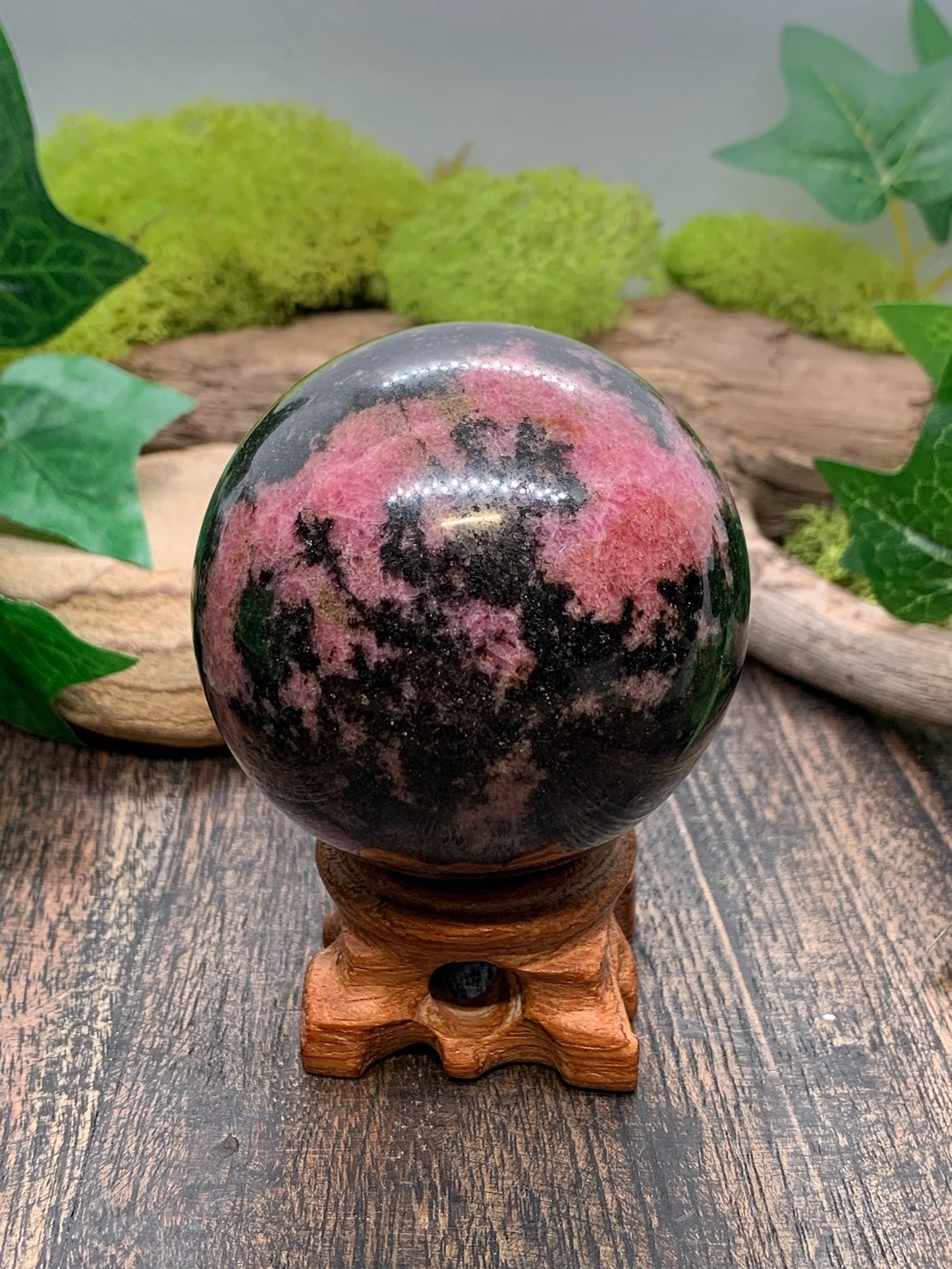 Rhodonite Sphere