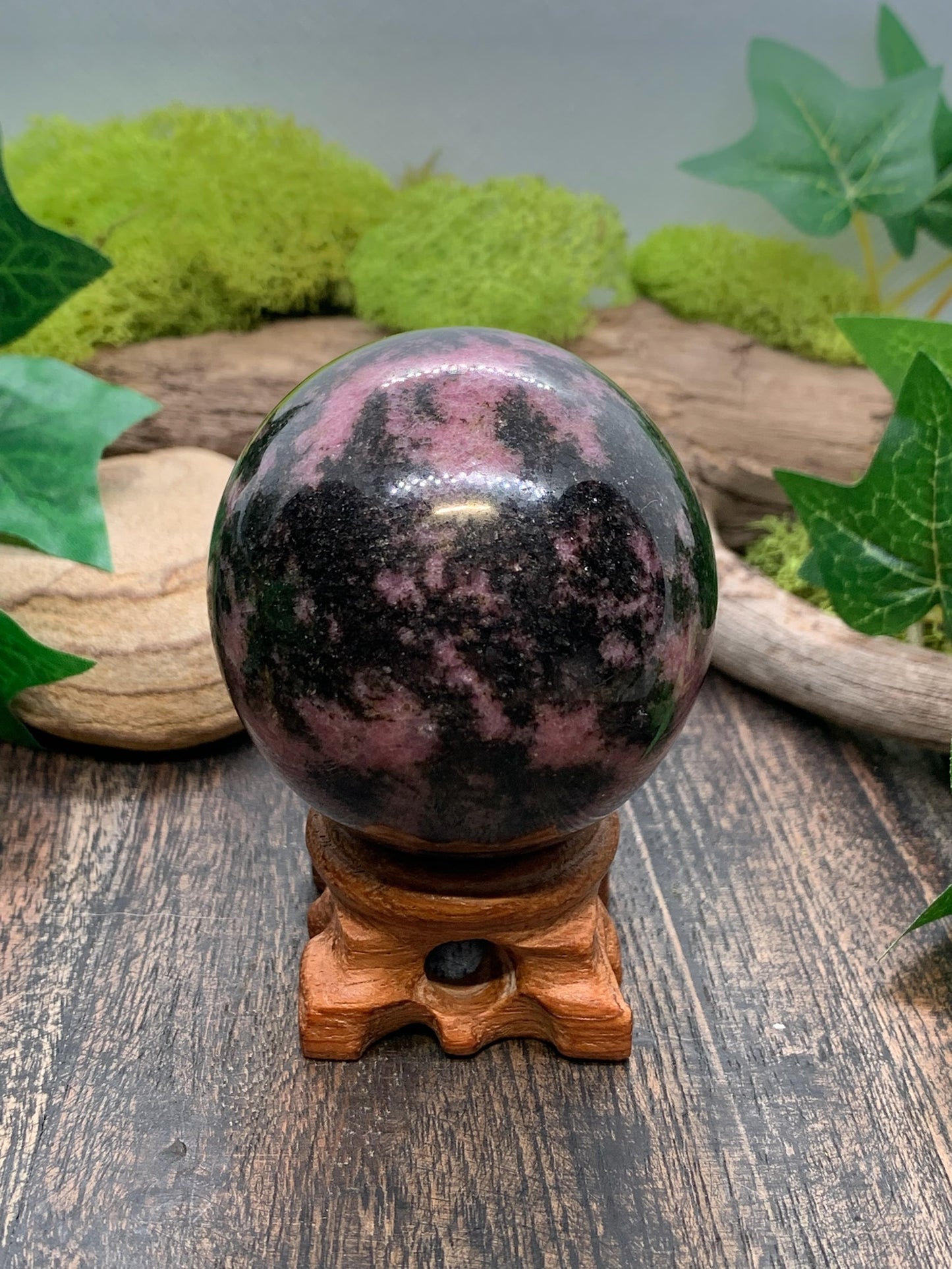 Rhodonite Sphere