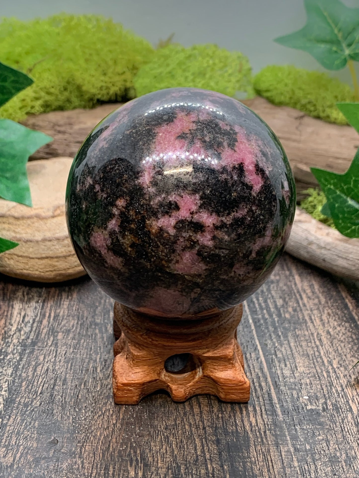 Rhodonite Sphere