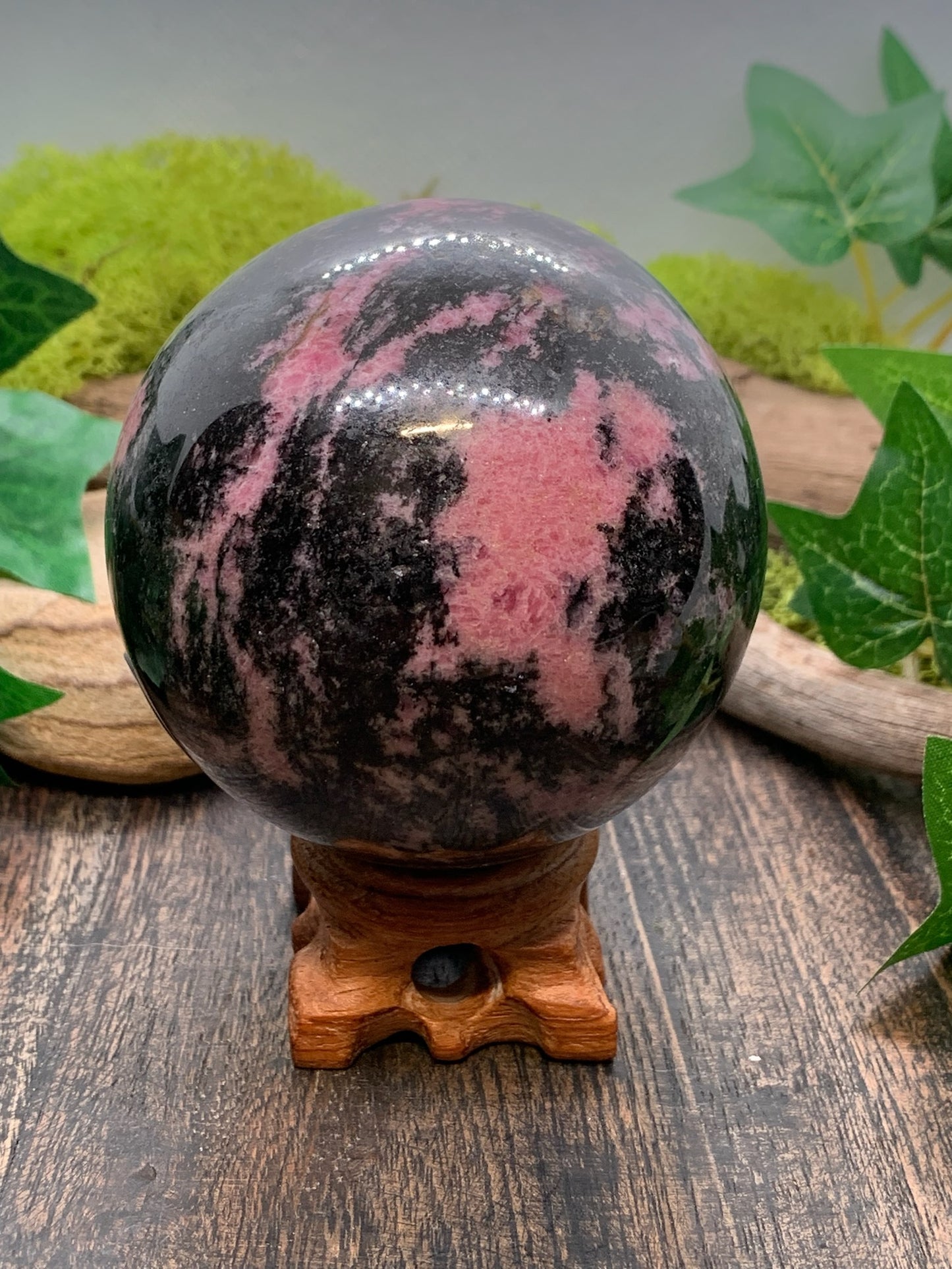 Rhodonite Sphere