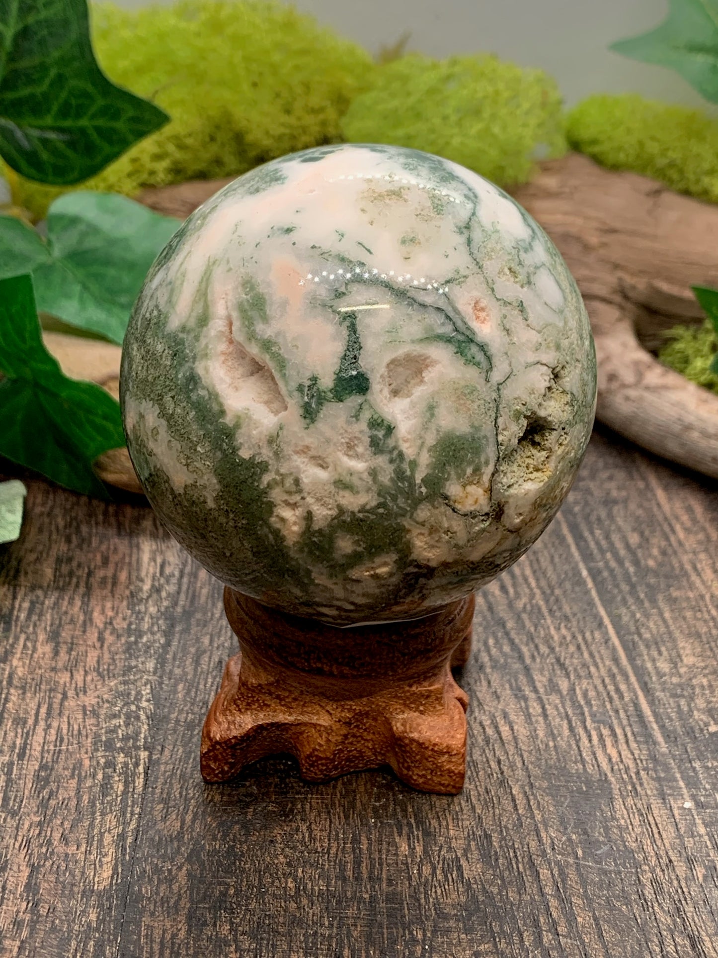 Moss Agate Sphere