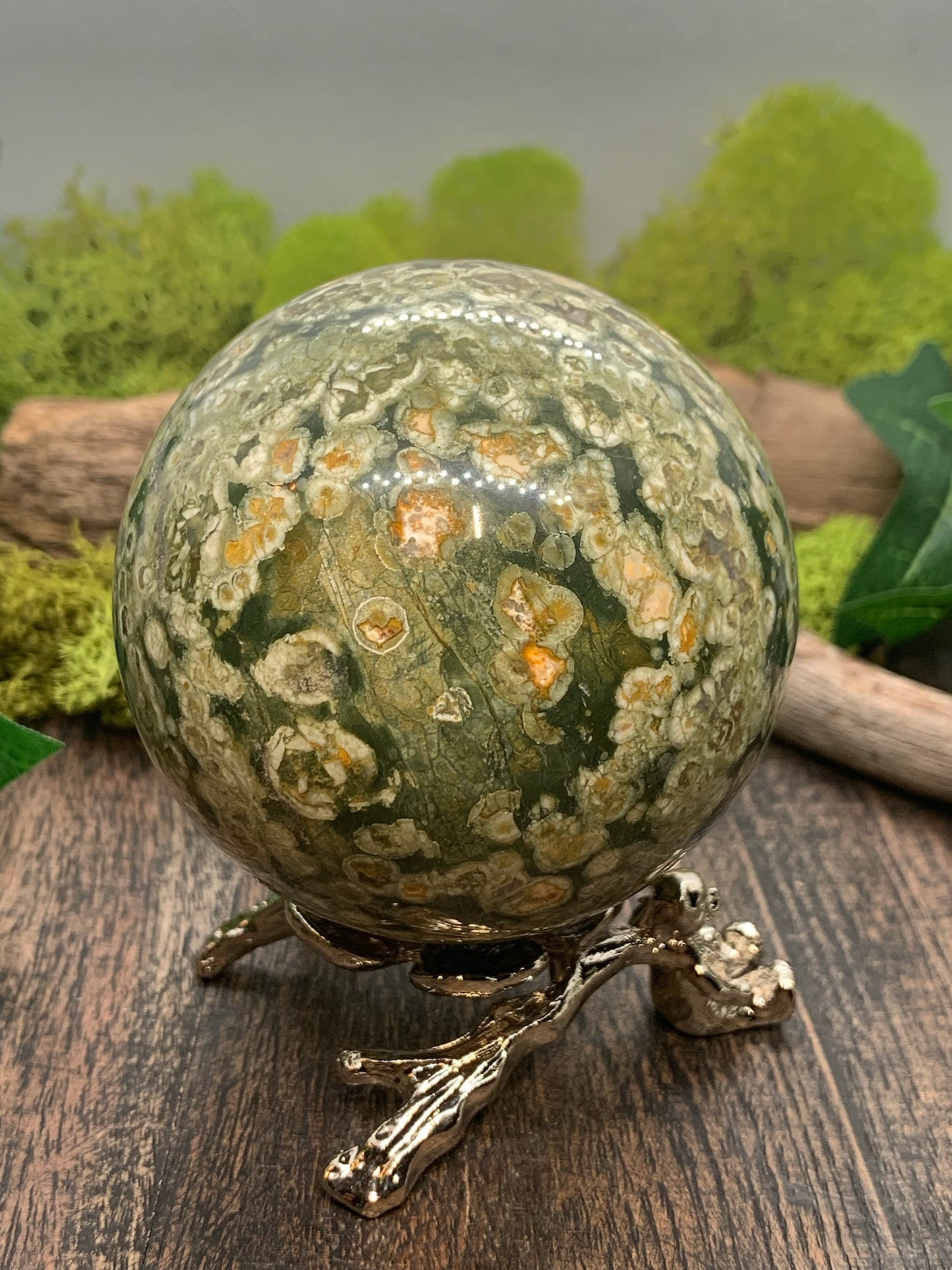 Rainforest Jasper Sphere