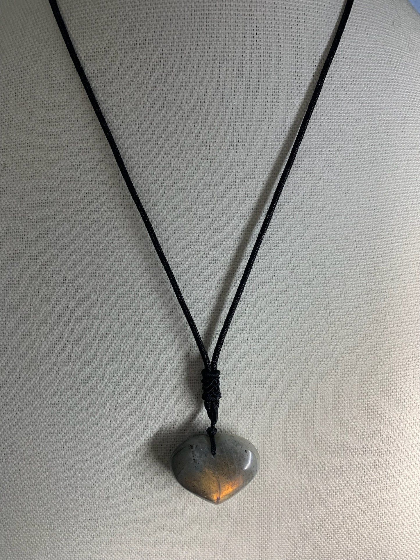 Labradorite Heart Pendant Necklace