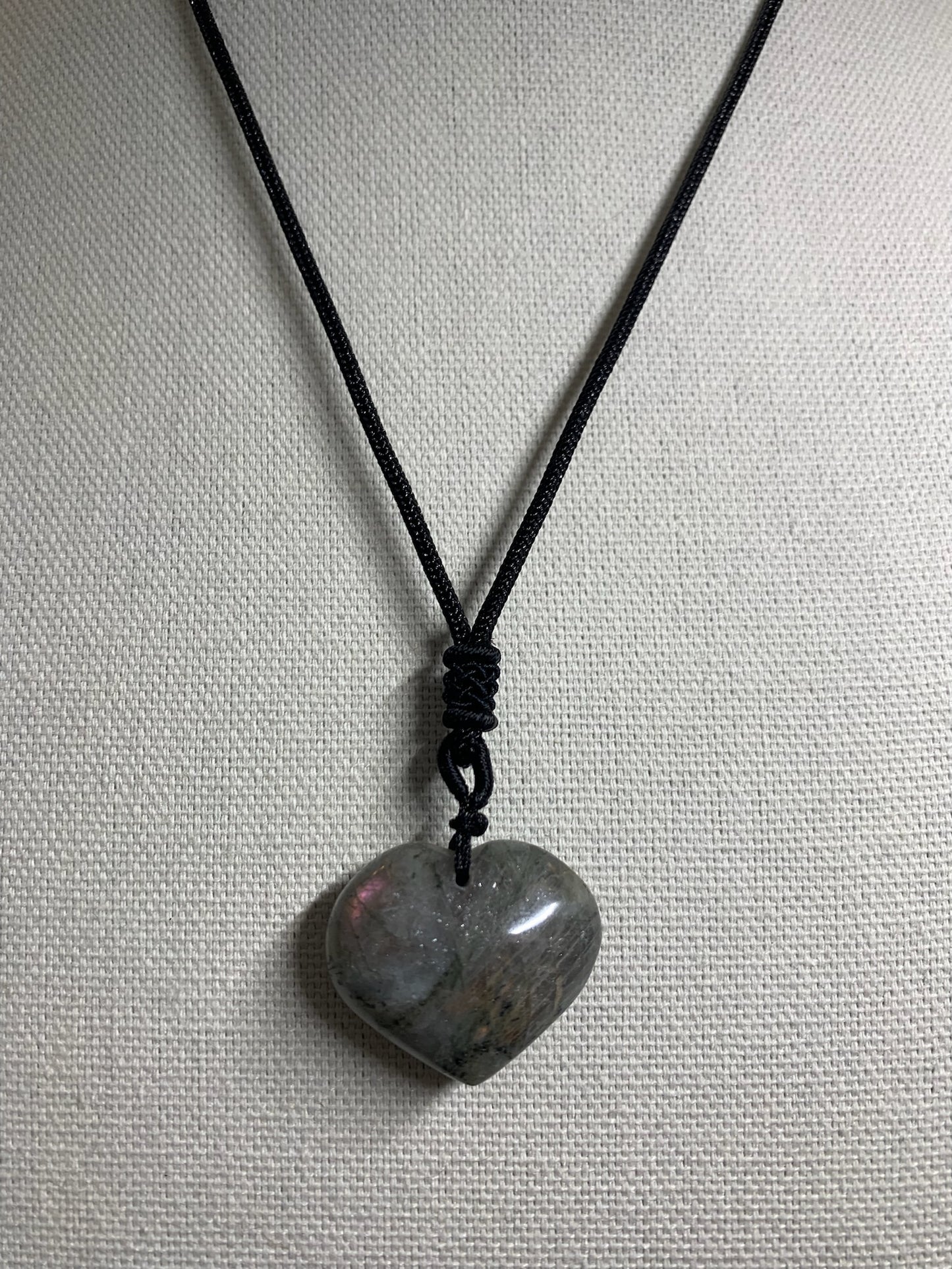 Labradorite Heart Pendant Necklace