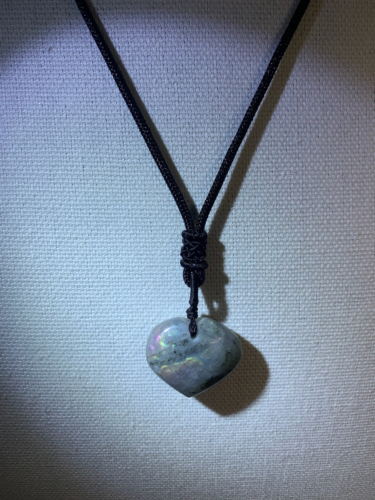 Labradorite Heart Pendant Necklace