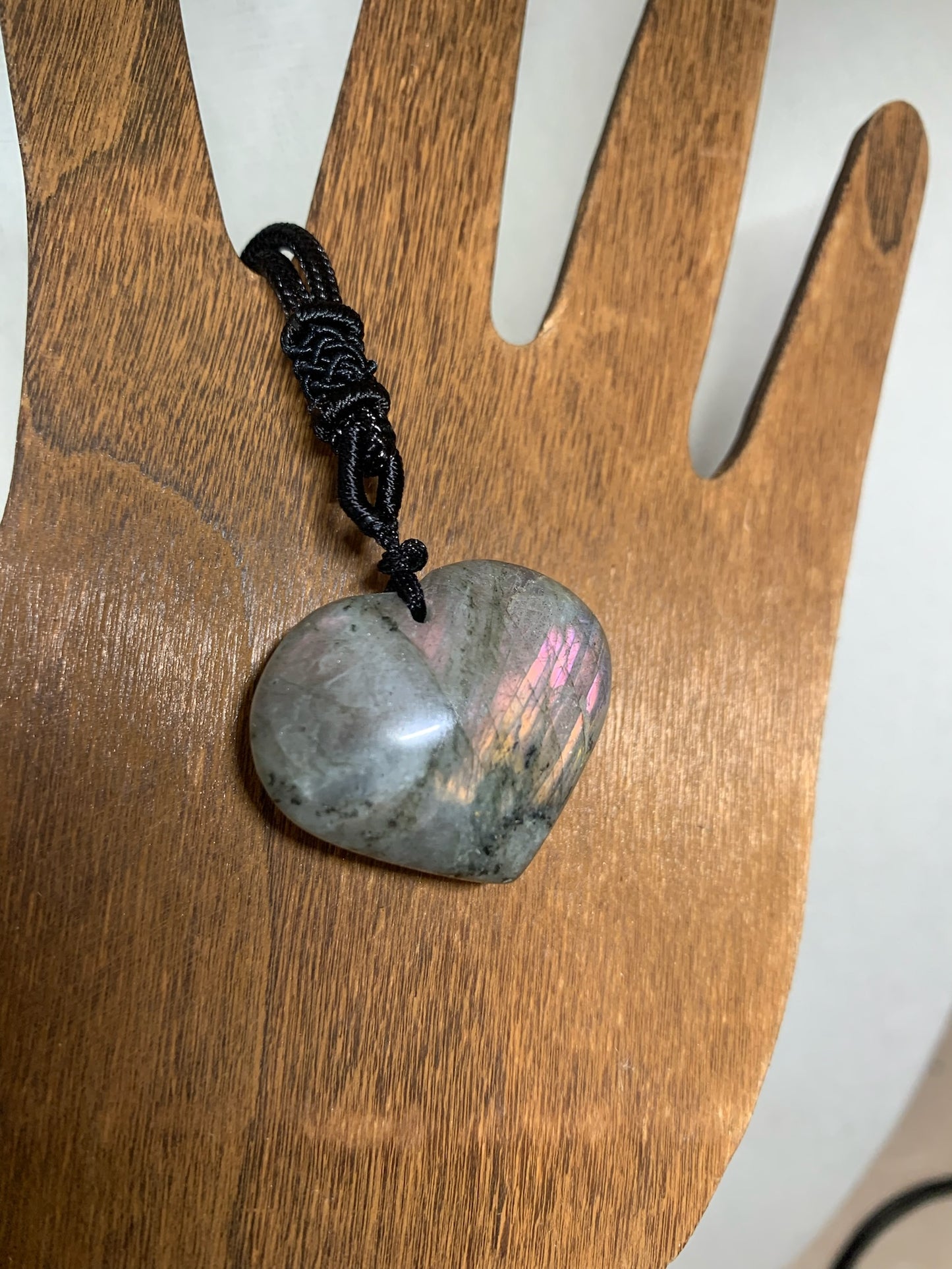 Labradorite Heart Pendant Necklace