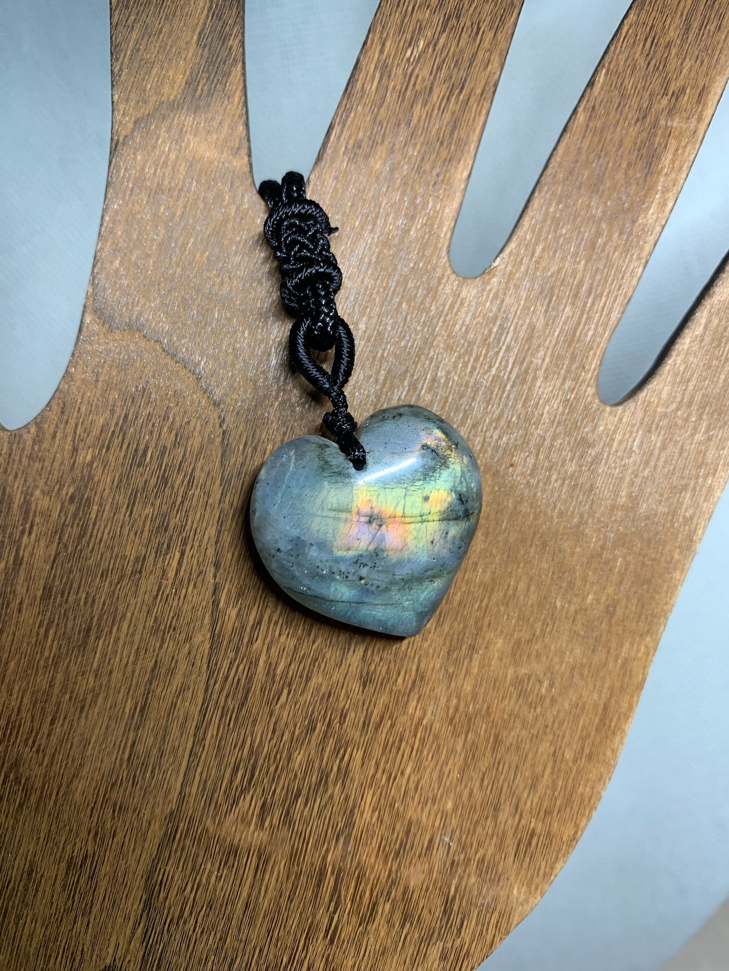 Labradorite Heart Pendant Necklace